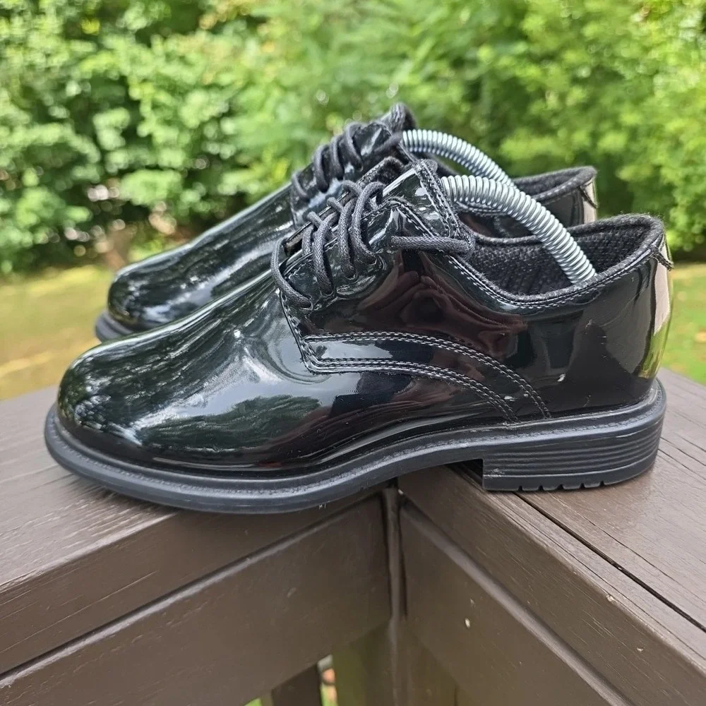 Original S.w.a.t. Uniform Dress Oxford Shoes Men's‎ 5 Shiny Black Lace Up
